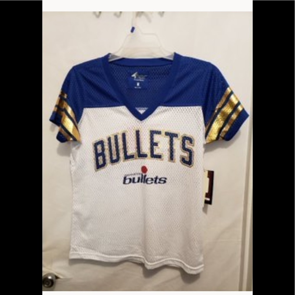 “(Bonus Jewelry included ‼️) Washington bullets” jersey top